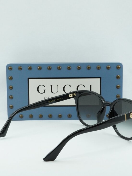 Gucci GG1122SA 001 Square Sunglasses – Black/Grey Gradient main image 6
